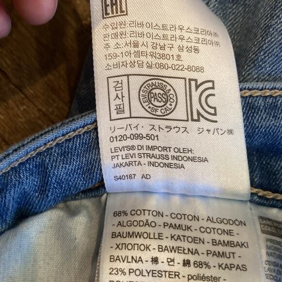 Levi's Women's 711 Skinny Not Now Distressed Mid- Rise Plus Size Jeans Size 18W - Picture 10 of 11